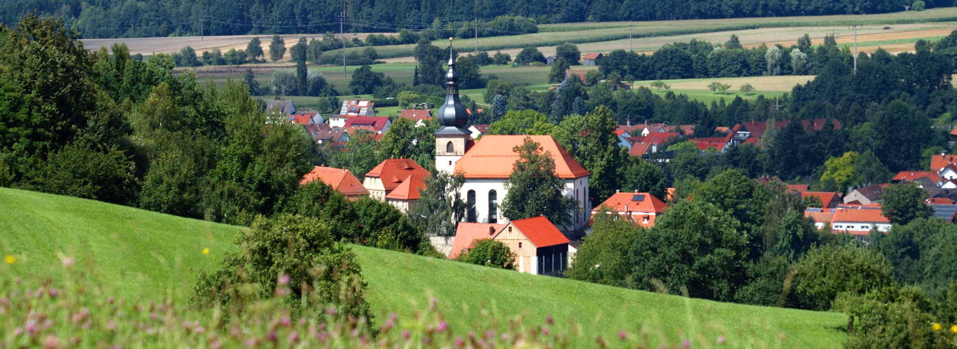 Blick vom Kulm auf den Markt Weidenberg