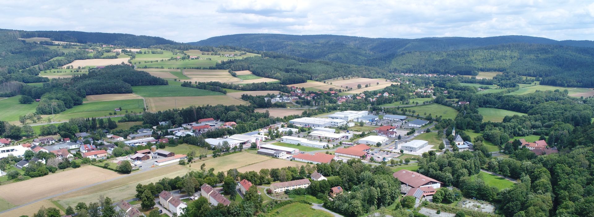 Luftbild Gewerbegebiet Unterer Markt